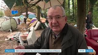 Cronenbourg  démantèlement du campement des Ducs dAlsace [upl. by Citron]