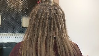 Getting New Dreadlocks  How To Dread Straight Hair [upl. by Russel]