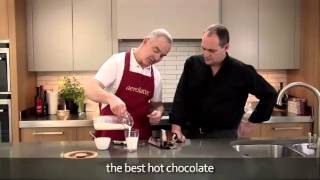 How to make a hot chocolate using an aerolatte milk frother [upl. by Socram]