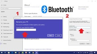 2 Easy Method to Rename Bluetooth Name of Windows 10 PC amp Laptop [upl. by Ritter22]