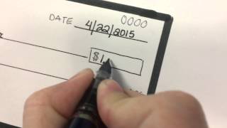 How to write a check [upl. by Negyam]