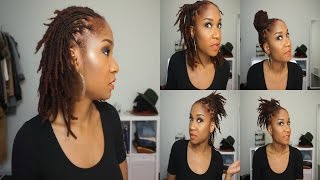 5 Quick Hairstyles for ShortMedium Dreads [upl. by O'Kelly184]