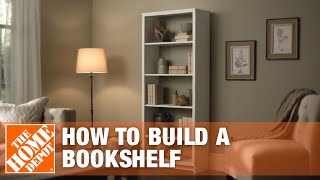 DIY Bookshelf – Simple Wood Projects  The Home Depot [upl. by Eillac699]