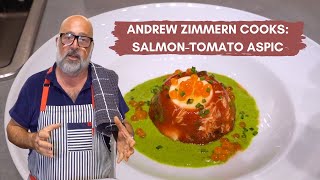 Andrew Zimmern Cooks SalmonTomato Aspic [upl. by Dressler]