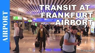 TRANSIT WALK AT FRANKFURT Airport FRA Terminal 1  Connection Flight Transfer Arriving amp Departing [upl. by Lelith]