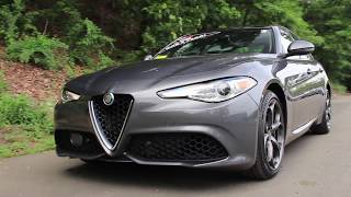 2018 Alfa Romeo Giulia Ti Sport Review  Start Up Walk Around and Test Drive [upl. by Amanda717]