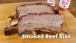 Smoked Beef Ribs  Dino Beef Ribs Recipe  Texas Style [upl. by Akehsyt963]