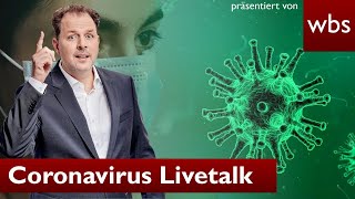 LIVETALK zu Coronavirus und Ausgangssperren  Rechtsanwalt Christian Solmecke [upl. by Jarred]