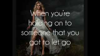 Carrie Underwood  Good in Goodbye Lyrics On Screen [upl. by Upshaw]