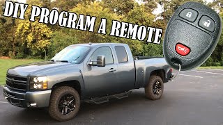 Key Fob Programming GM Silverado Sierra 2011  2013 2014  2021 [upl. by Duthie]