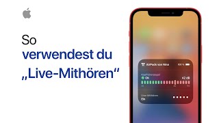 So verwendest du „LiveMithören“  Apple Support [upl. by Latrena]