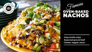 Awesome OVENBAKED NACHOS  CRUNCH [upl. by Aierb]