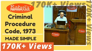 CRIMINAL PROCEDURE CODE 1973 MADE SIMPLE  APPROACH TO BEGIN CRPC BY RAHUL SIR  Rahuls IAS [upl. by Deacon]