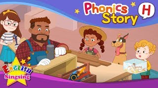 Phonics Story H  English Story  Educational video for Kids [upl. by Foote]