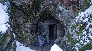 Trapped in a Blizzard Mysterious Cave Shelter Saves My Life [upl. by Aharon]