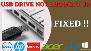 USB detected but not showing up in Windows 10 [upl. by Lathrop]