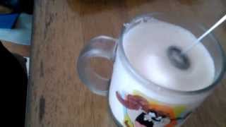 Aerolatte Review Frothing Cold Milk In Under 1 Minute [upl. by Hooper795]