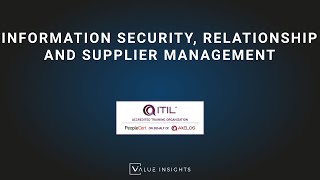 ITIL® 4 Foundation Exam Preparation  Information Security Relationship and Supplier Management [upl. by Atihana]